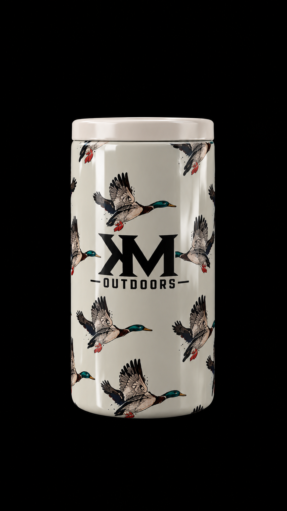 White Duck Koozie