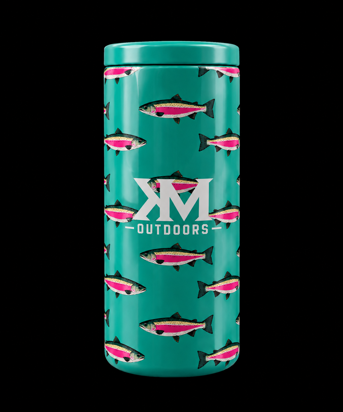 Teal Fish Koozie